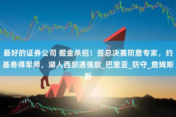 最好的证券公司 掘金杀招！签总决赛防詹专家，约基奇得军师，湖人西部遇强敌_巴里亚_防守_詹姆斯